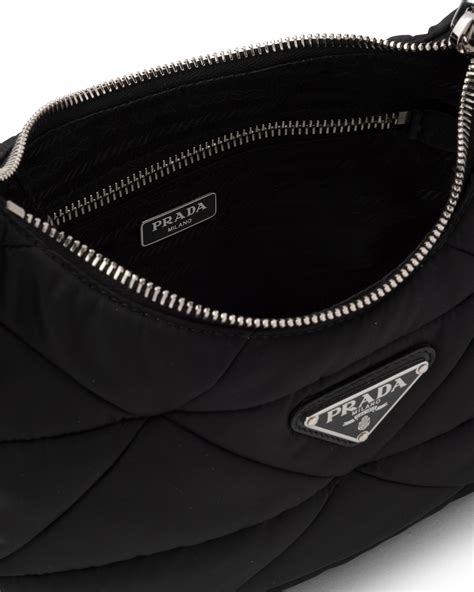 women prada nylon crossbody|prada padded nylon shoulder bag.